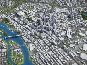 Minneapolis - 3D City Model 3D 모델