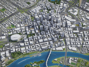 Minneapolis - 3D City Model 3D 모델
