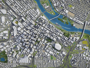 Minneapolis - 3D City Model 3D 모델
