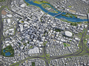 Minneapolis - 3D City Model 3D 모델