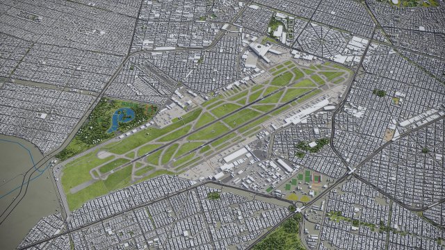 Mexico - 3D City Model 3D Model .c4d .max .obj .3ds .fbx .stl .blend 