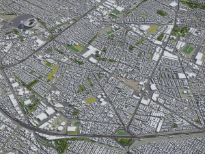 Mexico - 3D City Model 3D Model