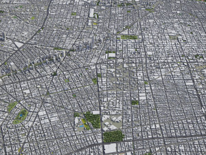 Mexico - 3D City Model 3D Model