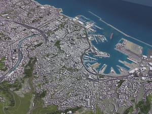 Genoa - 3D City Model 3D मॉडल