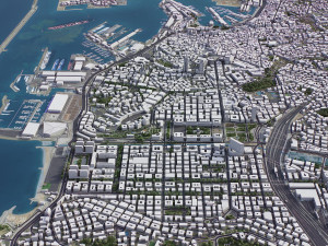 Genoa - 3D City Model Model 3D