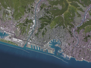 Genoa - 3D City Model Model 3D