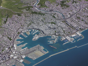 Genoa - 3D City Model Model 3D