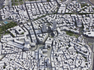 Genoa - 3D City Model Model 3D
