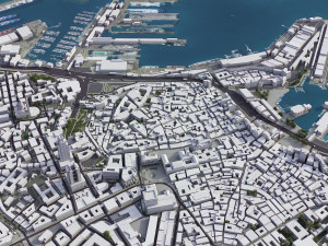 Genoa - 3D City Model Model 3D