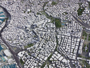 Genoa - 3D City Model Model 3D
