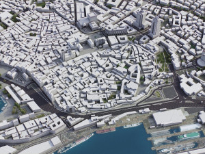 Genoa - 3D City Model Model 3D