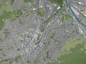 Stuttgart - 3D City Model 3D Model