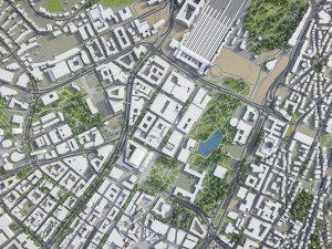 Stuttgart - 3D City Model 3D मॉडल