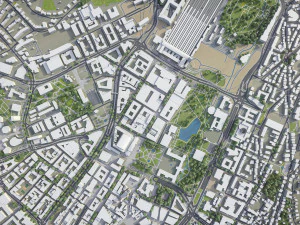 स्टटगार्ट - 3डी सिटी मॉडल 3D मॉडल