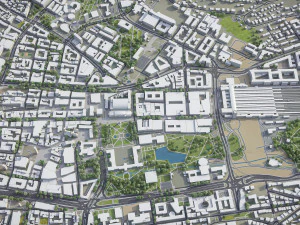 Stuttgart - 3D City Model 3D Model