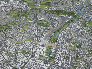 Stuttgart - 3D City Model 3D Model