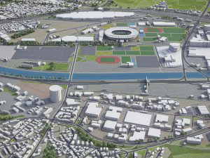 Stuttgart - 3D City Model 3D Model
