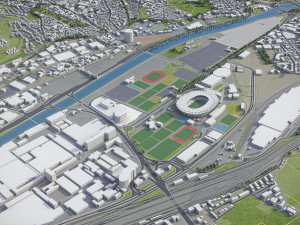 Stuttgart - 3D City Model 3D Model