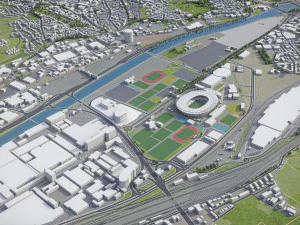 Stuttgart - 3D City Model 3D Model