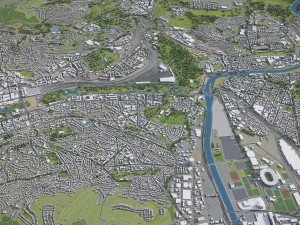 Stuttgart - 3D City Model 3D Model