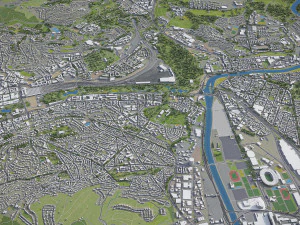 Stuttgart - 3D City Model 3D Model