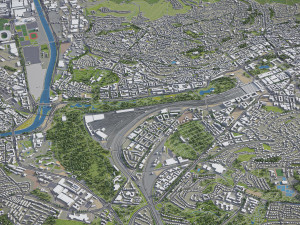 Stuttgart - 3D City Model 3D Model