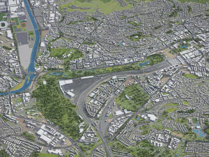 Stuttgart - 3D City Model 3D Model