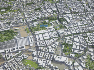 Stuttgart - 3D City Model 3D Model