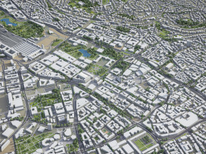 Stuttgart - 3D City Model 3D Model