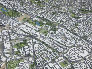 Stuttgart - 3D City Model 3D Model