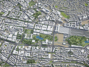 Stuttgart - 3D City Model 3D Model