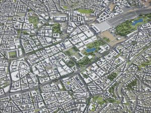 Stuttgart - 3D City Model 3D Model