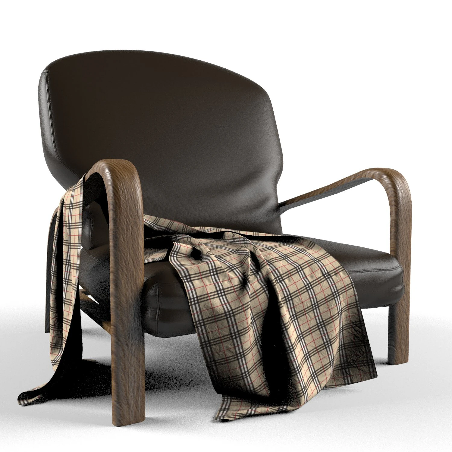 armchair 3D Model .c4d .max .obj .3ds .fbx .stl .blend 