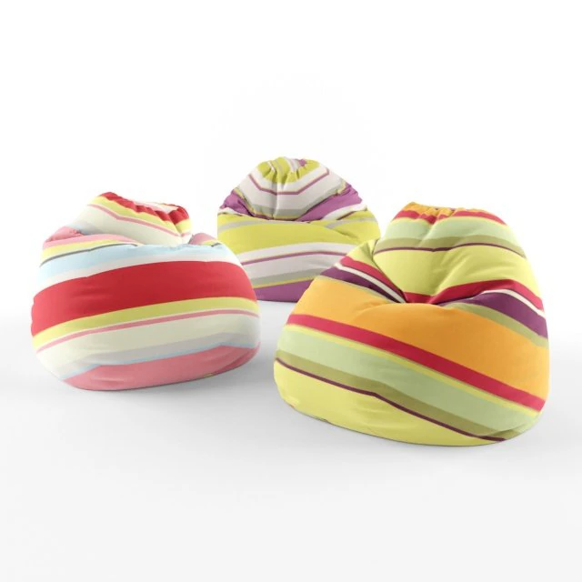 bean bags 3D Model .c4d .max .obj .3ds .fbx .stl .blend 