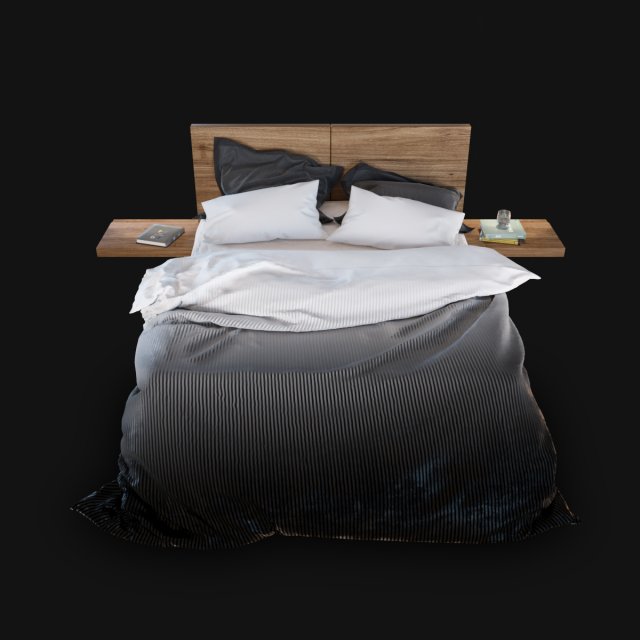 bed linens 3D Модель .c4d .max .obj .3ds .fbx .stl .blend 