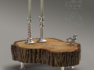 wood decoration 3D Model