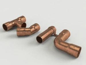 copper pipes 3D Model