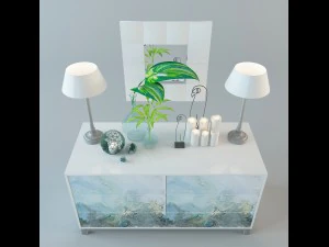 dekoratif set 3D Model