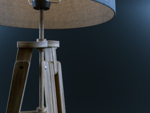 floor lamp - wood 3Dモデル