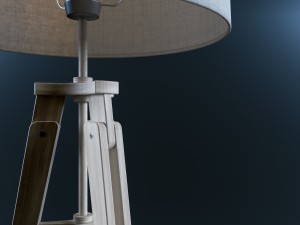 floor lamp - wood 3Dモデル