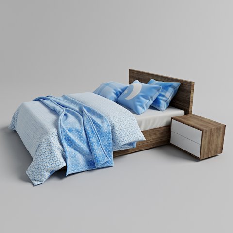 sky bedroom Modèle 3D .c4d .max .obj .3ds .fbx .stl .blend 