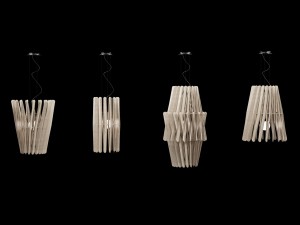 hanging lamps wooden 3D Model