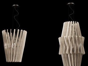 hanging lamps wooden 3D Model
