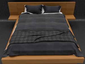 modern bed 3Dモデル