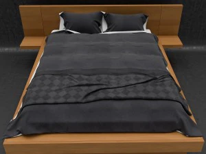 modern bed 3D Model
