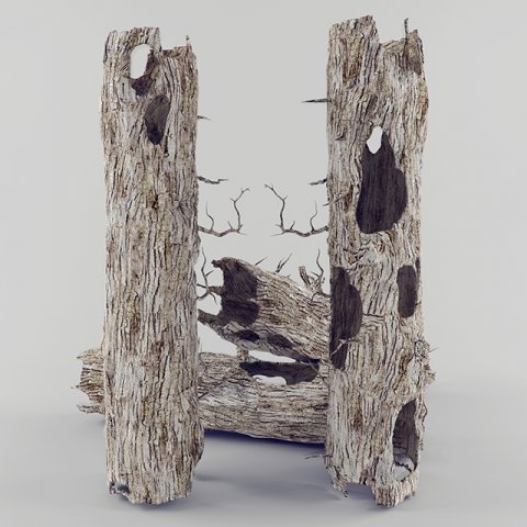 old wood 3D Model .c4d .max .obj .3ds .fbx .stl .blend 