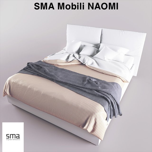 sma mobili bed 3D मॉडल .c4d .max .obj .3ds .fbx .stl .blend 