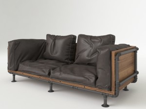 vintage sofa 3Dモデル