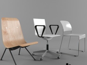 vitra chairs Modelo 3D