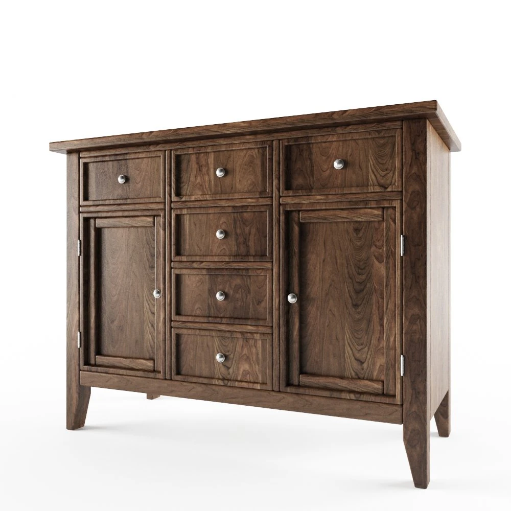 vintage sideboard 3D Model .c4d .max .obj .3ds .fbx .stl .blend 